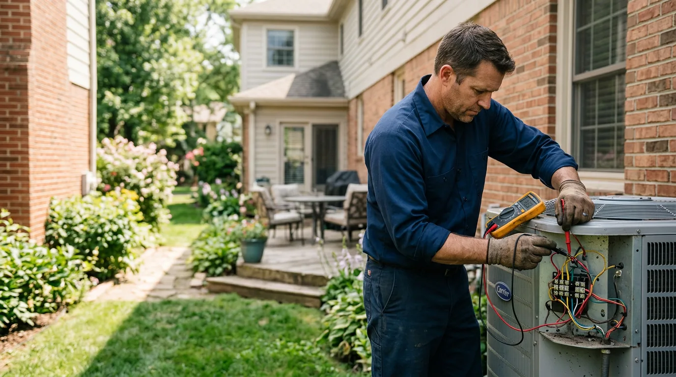 HVAC technician working near Humboldt, IL